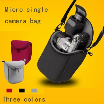 

Protable Camera Cover Case Bag For Olympus E-M10 EM10II E-M5II EP3 EM5 EPL6 EPL7 E-PL8 EPL5 EP5 14-42mm Lens with strap