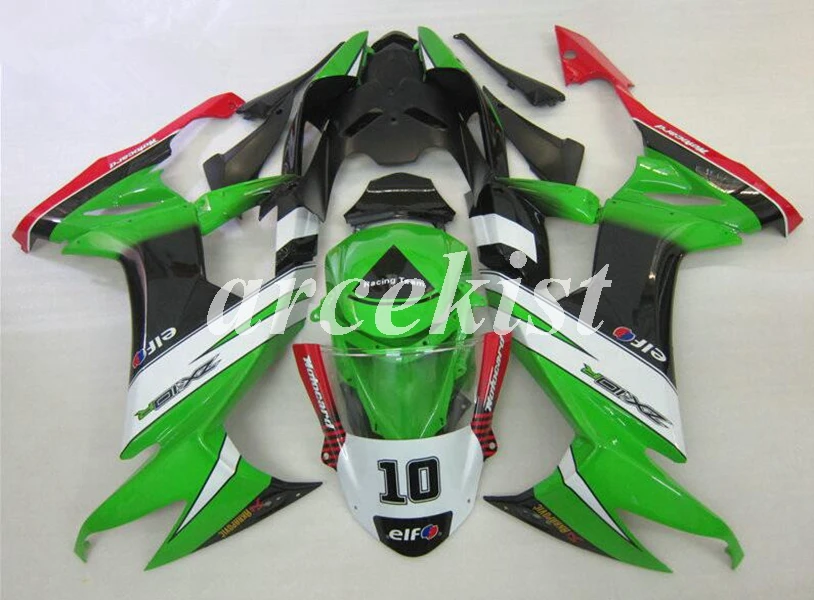New ABS whole Fairings Kit Fit for Kawasaki Ninja ZX-10R ZX10R 10R 2008 2009 2010 08 09 10 Bodywork set custom red green | Автомобили и