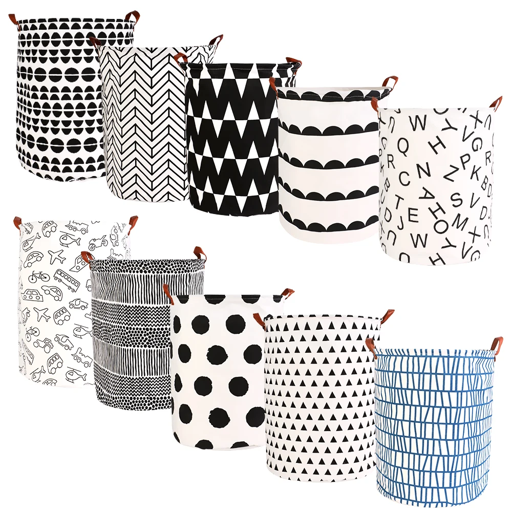 Foldable Linen Laundry Basket Large Capacity Laundry Hamper Storage Bag Clothes Toy Home Storage Basketball