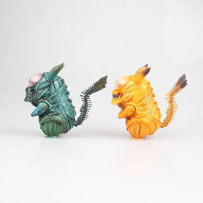 

Feihong Anime Pet Elf Special Shape Pikachu Yellow Blue Pokemon Garage Kit Model