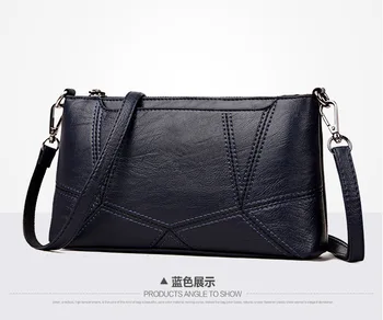 

2020 New Handbag Wash Soft Skin Fashion One-shoulder Slanting Ladies'Bag Large Capacity Genuine Women's Wallet