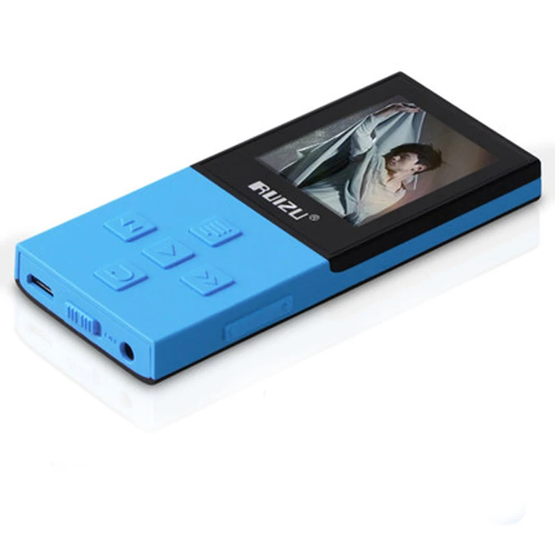 RUIZU X18 Bluetooth спортивные MP3 плеер с 8 г дой-Пак playing130Hours высокого качества без потерь Регистраторы FM для говорить - Цвет: Blue