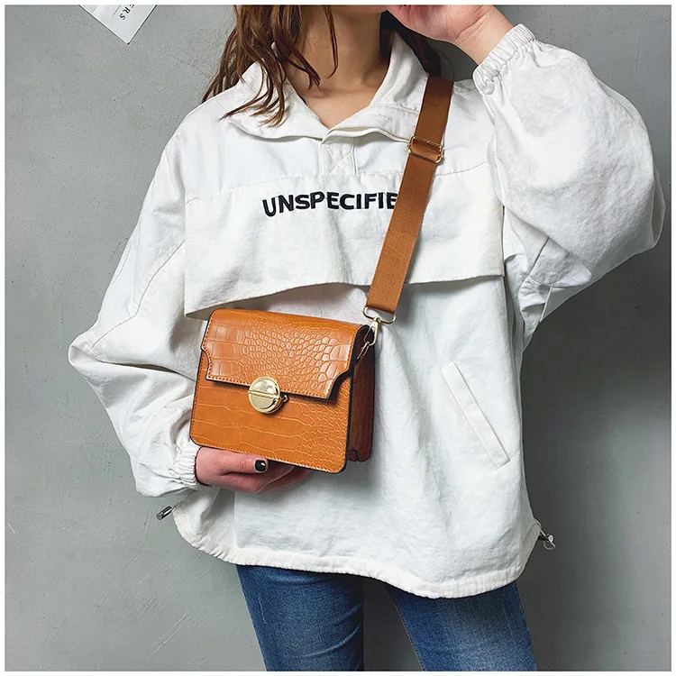 

MORI Series Shoulder Bag Women's 2019 New Style Korean-style GIRL'S Versatile Shoulder Bag Crocodile Pattern Students Shoulder B