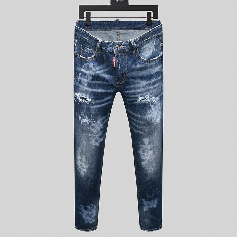 elastic jeans for men