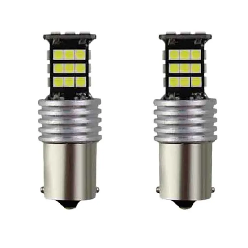 1156 2 шт. светодиодные лампы фары 24Smd автомобиль обратный изгиб танцевальные огни поворотник декодирование фары заднего хода - Цвет: 1156