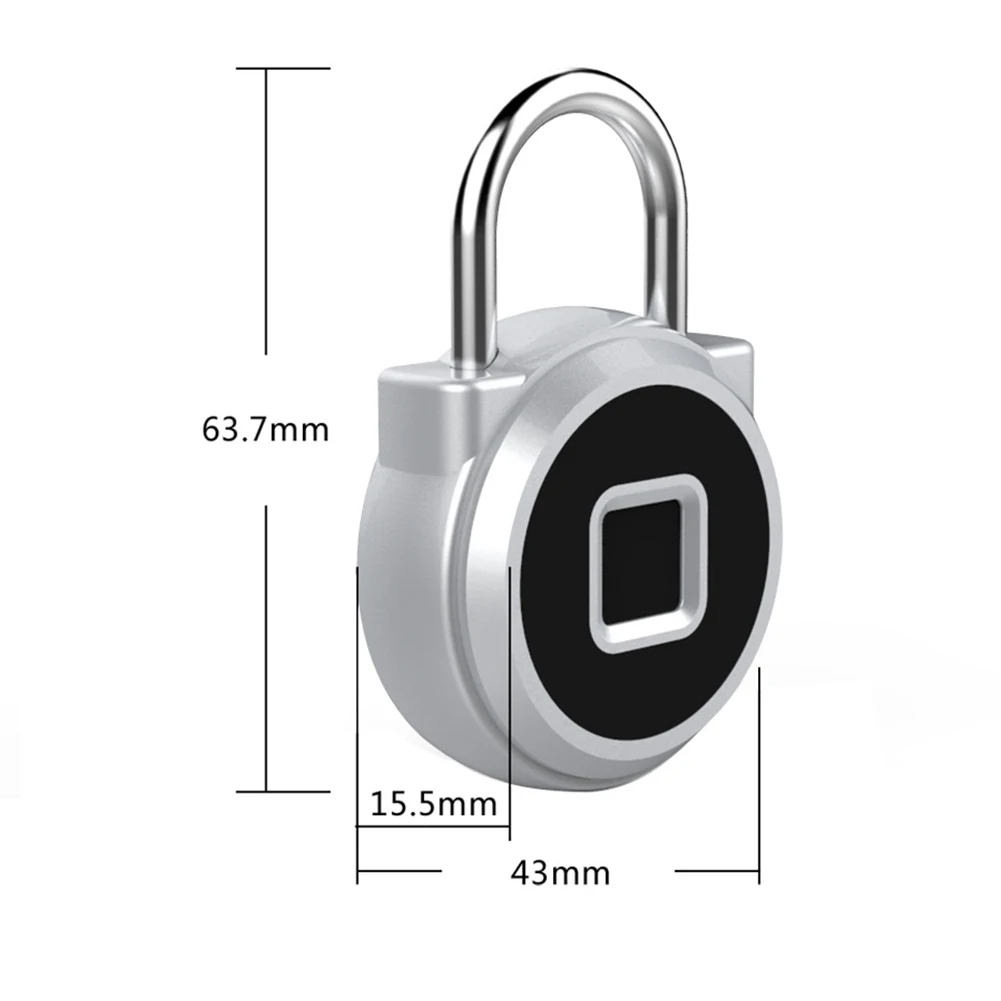 P10 USB Перезаряжаемый водонепроницаемый замок отпечатков пальцев умный Противоугонный чемодан сумки многоцелевой замок отпечатков пальцев