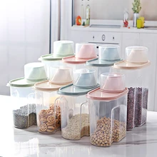 Экологически чистые сушеные продукты крупа мука герметичный ящик для хранения может Jar кухня зерна риса диспенсер контейнер коробки