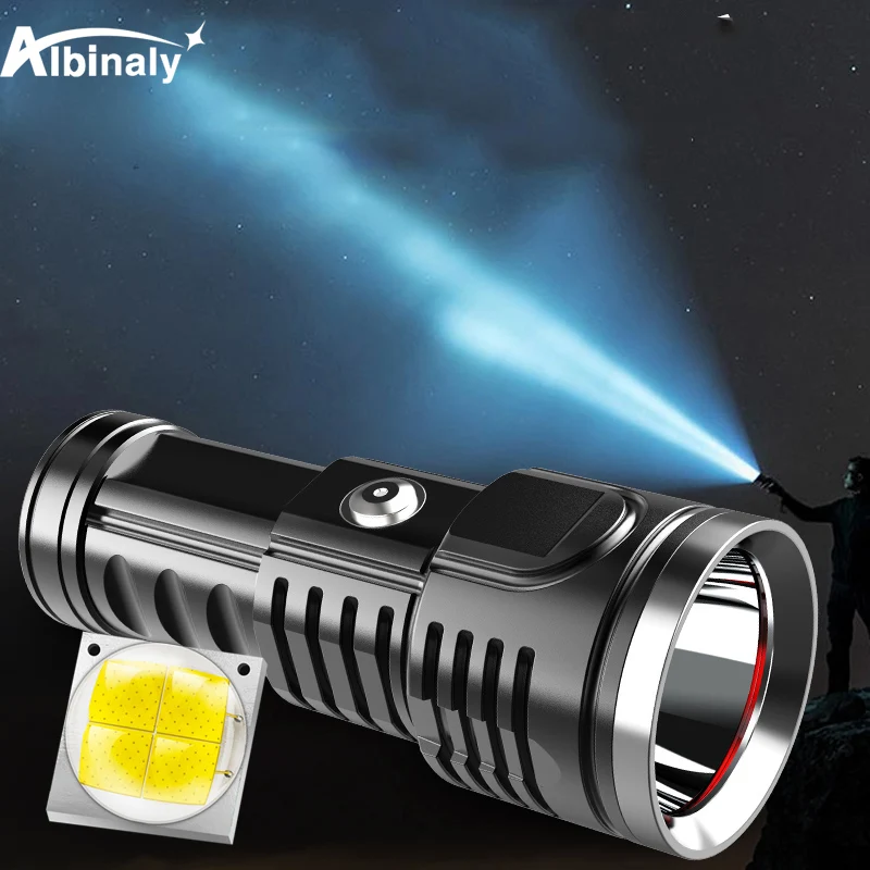 

Super Bright Outdoor Defense LED Flashlight With 4 Core P70 Lamp bead and Touch switch for outdoor Camping, adventure, hunting