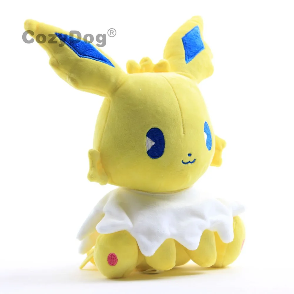 " 23 см новые Eevee Плюшевые игрушки Аниме сидя Jolteon Плюшевые игрушки Горячая Пикачу серии куклы Дети Рождественский подарок на день рождения
