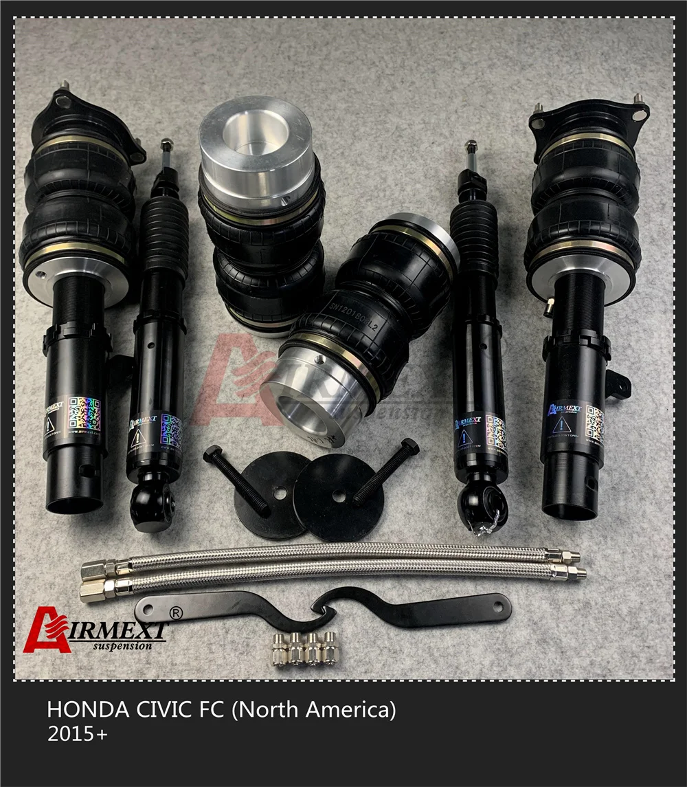 Suspensión neumática para HONDA CIVIC FC 10 gen (2016 +), conjunto de resorte de aire coilover