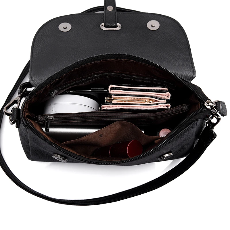 Hoge kwaliteit lederen handtassen damestassen merk vrouwelijke crossbody ontwerper natuurlijke koeienhuid vrouw schoudertas_voghion.com