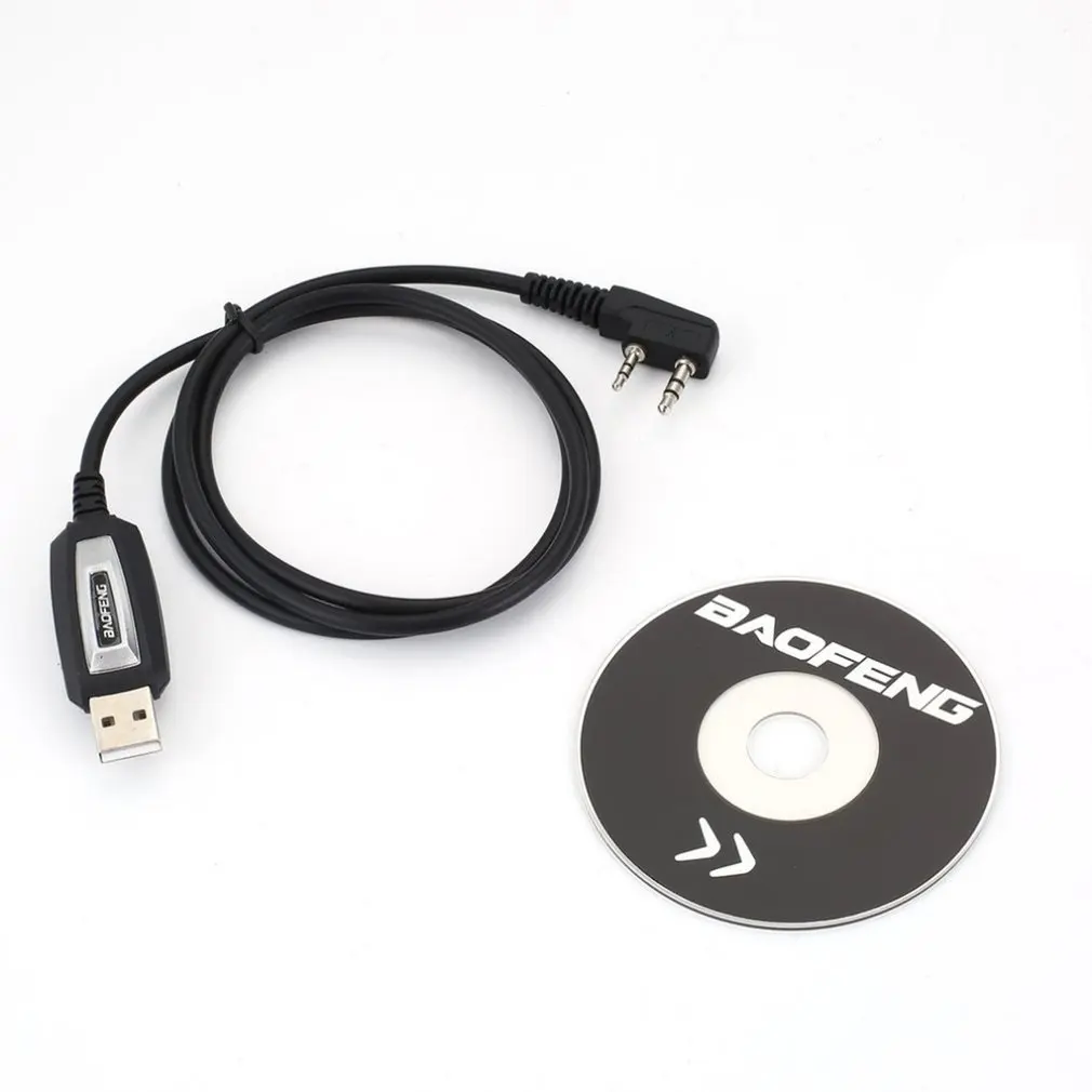 Usb Programming Cable/Cord Cd Driver For Baofeng Uv-5R / Bf-888S Handheld Transceiver Usb Programming Cable for pc bafang programming 5pin usb cable for bbs01 bbs02 bbshd mid drive central motor programming line electric bike kit part