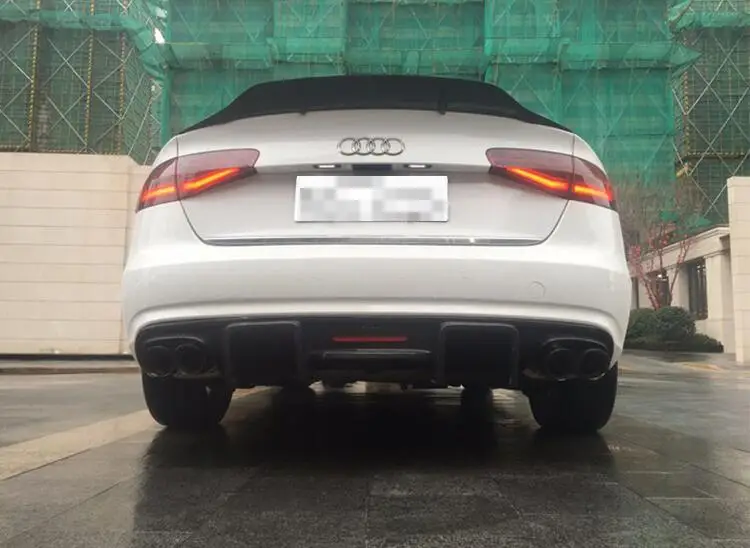 Высококачественный задний бампер из углеродного волокна для Audi A4 B8.5 S4 2013 год(с лампой