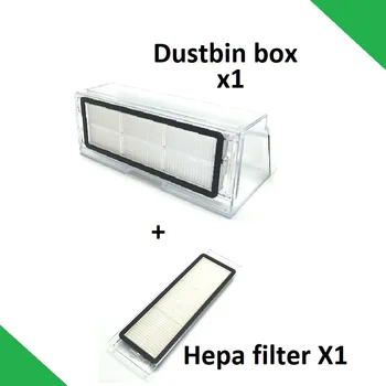 

For Dust Box for Xiaomi Vacuum Cleaner 2nd Generation Roborock S50 S51 Robot Dustbin Box with Filter Hepa