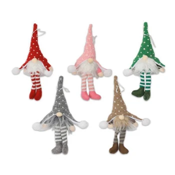 

5PCS Santa Claus Snowman Elk Dolls Christmas Ornaments Merry Christmas Favor Party Decorations for Home New Year Gift