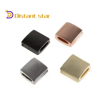

9*9mm Square Gold High Quality Copper Cubic Zirconia Beaded Antique DIY Jewelry Discovery Model Accessories Finding Hole Bead