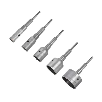 

uxcell 30-105mm Wall Hole Drill Bit Hole Saw with Connecting Rod Drill for SDS X4 Impact Drill Drilling Walls Stones Bricks