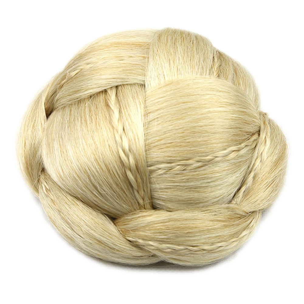 

Soowee Knitted Braided Clip in Hair Chignon Synthetic Hair High Temperature Fiber Donut Fake Hair Bun Haar Accessoires for Women