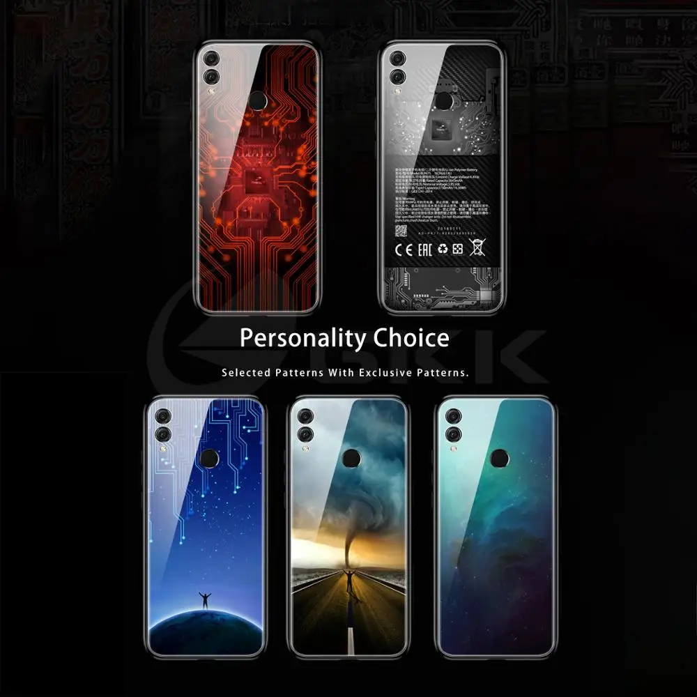 GKK чехол с рисунком для Huawei Honor 7x задняя панель из мягкого ТПУ защитой от воды и