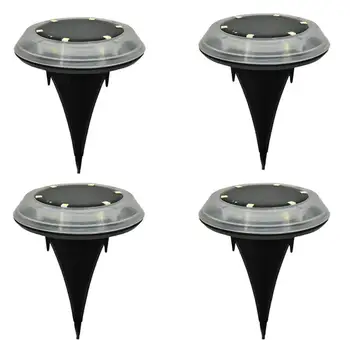 

4pcs 12LED Solar Buried Lamp Spike Waterproof Outdoor Garden Ground Light