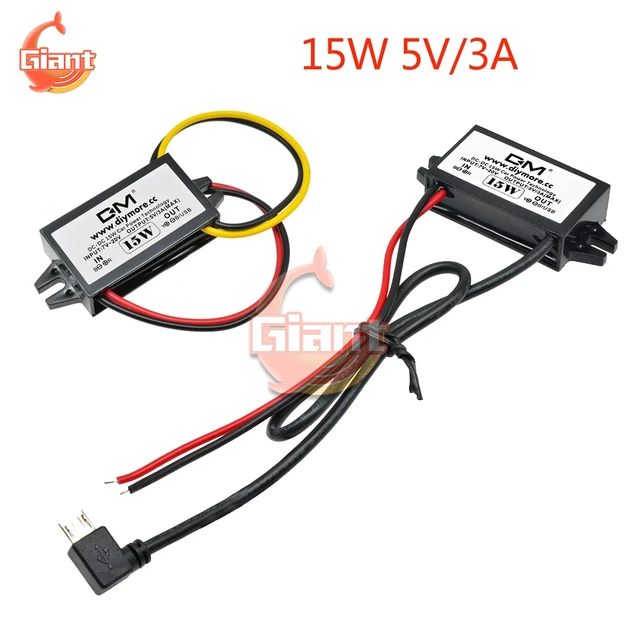 Car Adapter 12v 5v Converter, Car Converter 12v 5v Micro