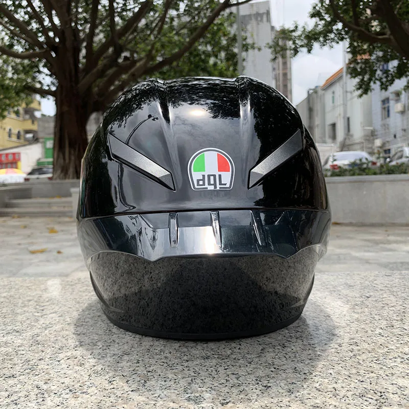 DGL черный шлем мужской уличный спортивный и Женский шлем для гонок на мотоцикле унисекс теплые шлемы ece утвержден стиль