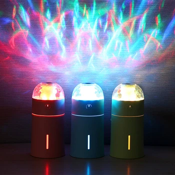 ホット販売超音波空気加湿器アロマエッセンシャルオイルディフューザー用usb噴霧器ミストメーカーledナイトランプ