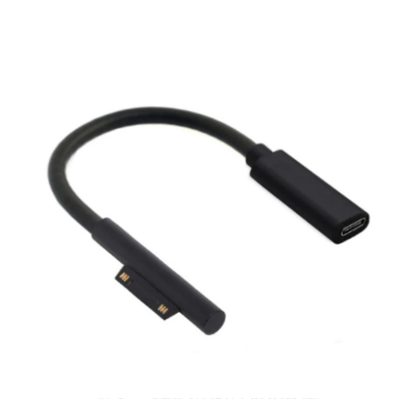 NEW 0.2M USB Type-C Power Supply for Microsoft Surface Pro 4 5 6 Go 15V PD Charging Adapter Cable DC Cord Fast Charger Tablet