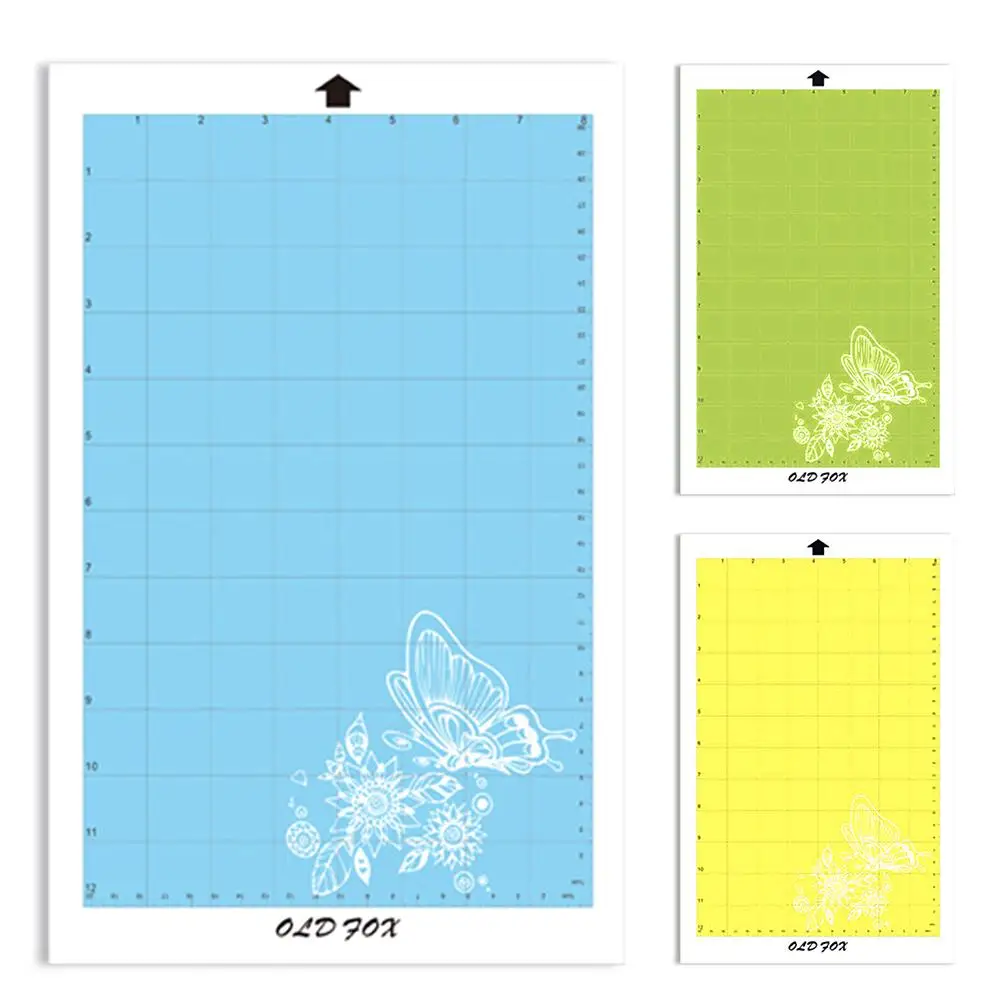 

New Replacement Cutting Mat Transparent Adhesive Mat Pad with Measuring Grid 8 by 12-Inch for Silhouette Cameo Plotter Machine