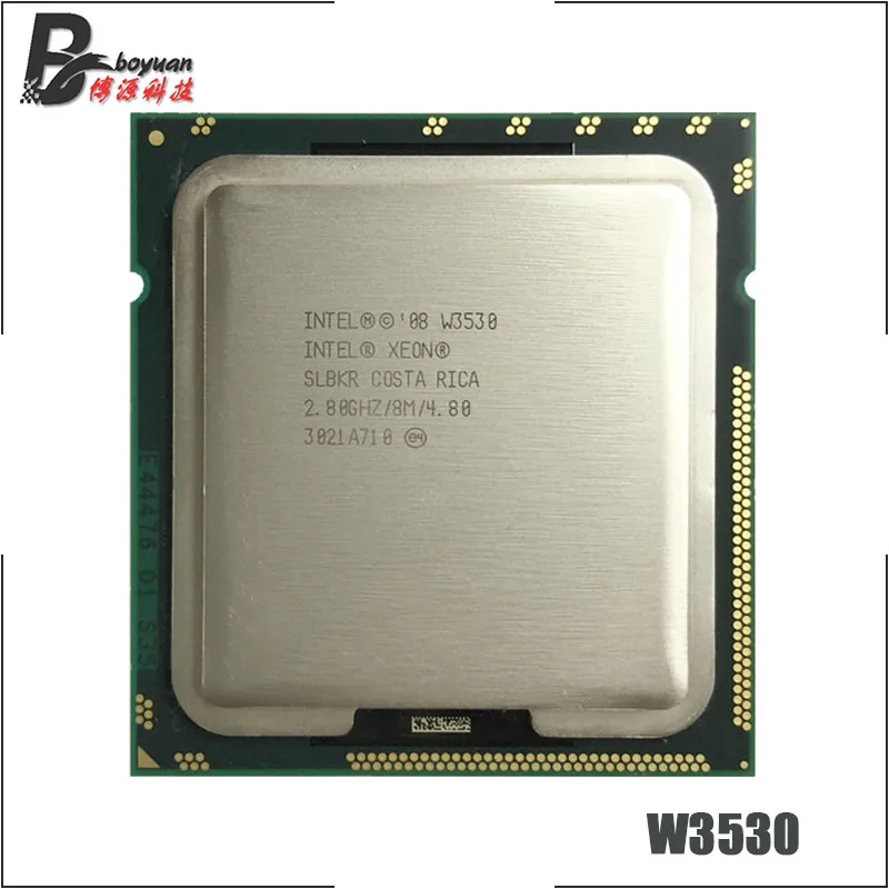 Четырехъядерный процессор Intel Xeon W3530 2 8 ГГц Восьмиядерный 8M 130W LGA 1366 | Компьютеры и