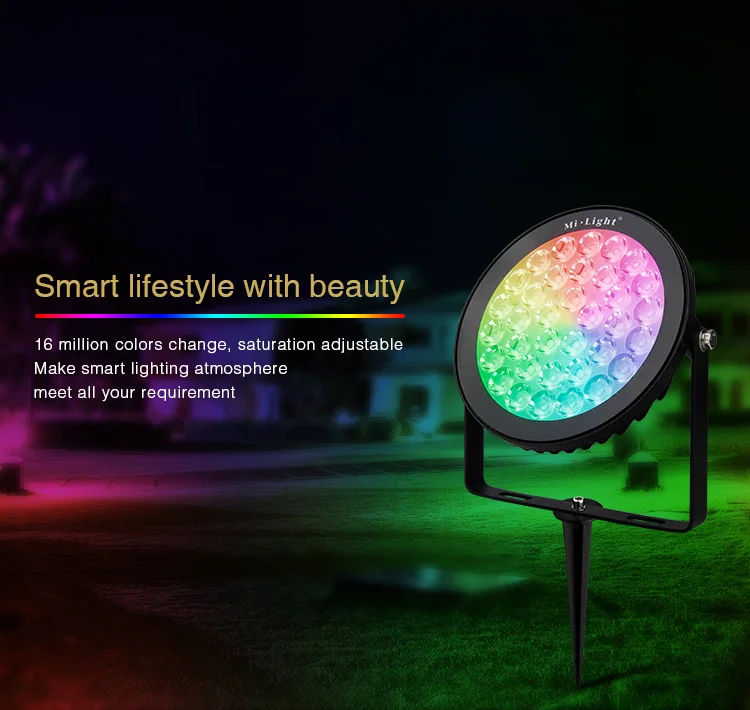 MiBoxer IP65 Водонепроницаемый 9 Вт 15 Вт RGB+ CCT светодиодный свет сада DC24V подчиненный лампа SYS-RC1 SYS-RC2 водитель SYS-T1 хост-контроллер