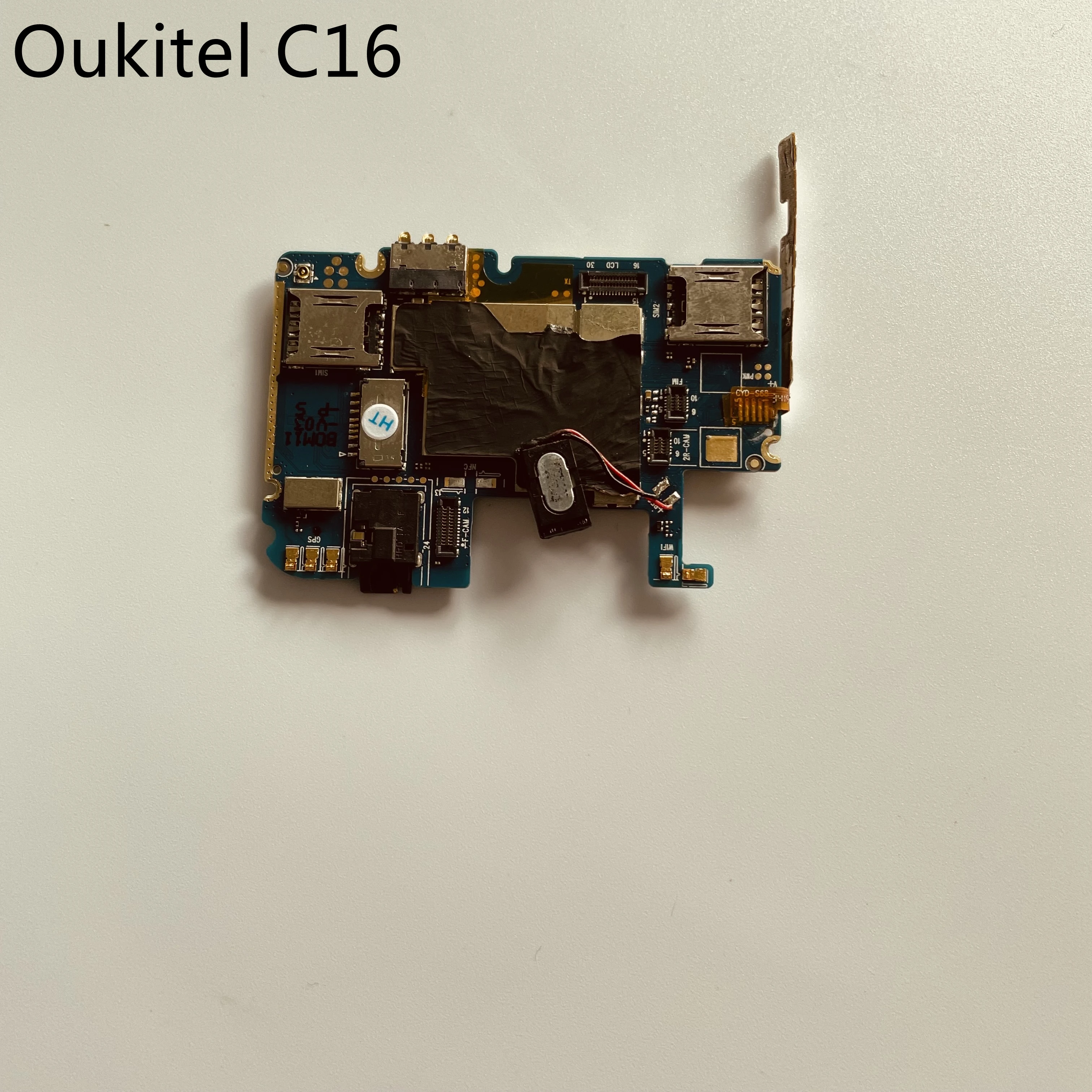 Материнская плата Oukitel C16 б/у 2 ГБ ОЗУ + 16 Гб ПЗУ материнская для смартфона MediaTek MT6580 5
