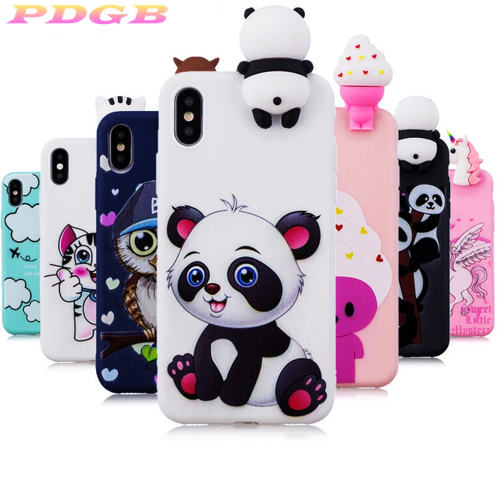 phone cases for xiaomi Cute Silicone Case on sFor Coque Xiaomi RedMi 7 7A 8 8A 9 Panda Back Cover For Redmi Note 6 7 8T 8 9 Pro 9S Cases xiaomi leather case case