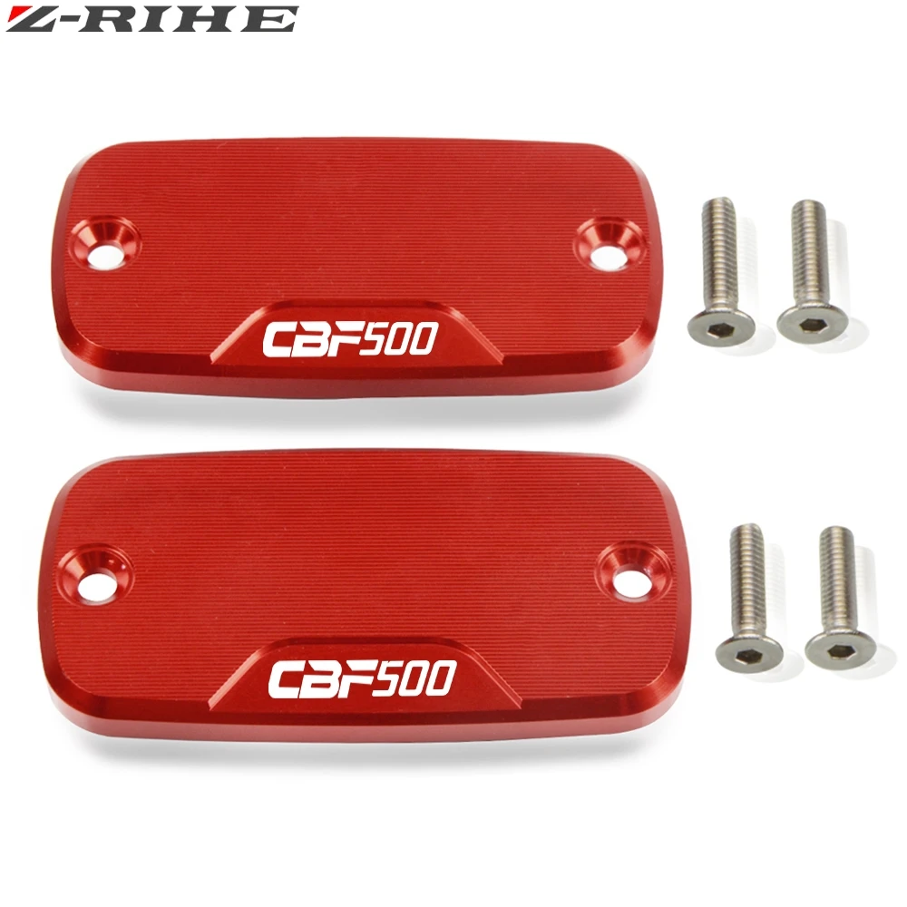 RED 2piece Аксессуары для мотоциклов Часть бачок Кепки передний тормоз для мотоцикла moto для Honda CBF 500 2004 2005 2006 2007 ЧПУ Алюминий - Цвет: RED 2piece
