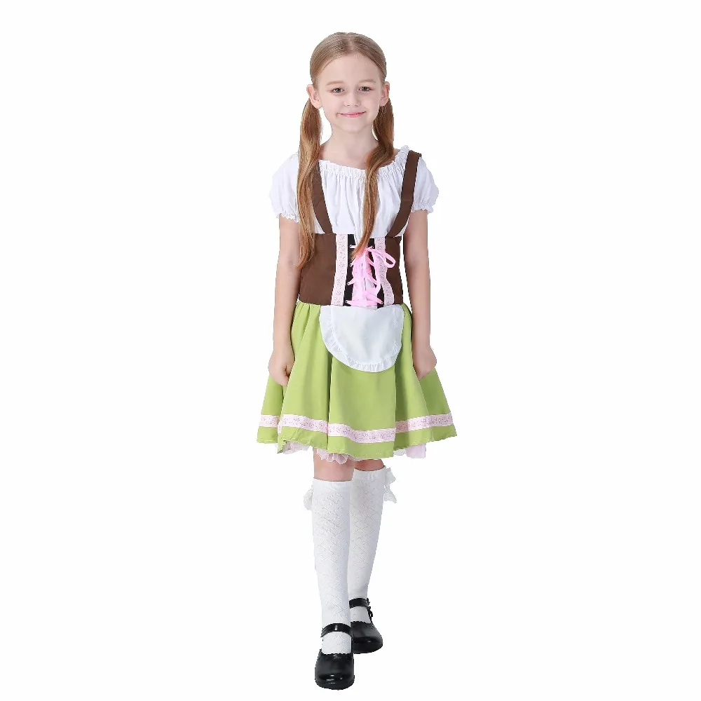 Детский карнавальный костюм Октоберфест наряд на шнуровке Bavaria Festival Gretel милое