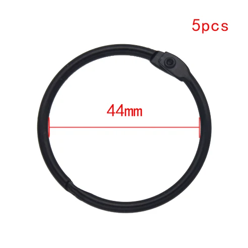 Premium Black Metal Ring Binder Set - Versatile Loose-Leaf Book Hoops for DIY Projects and Office Organization