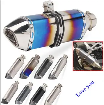 

51mm universal motorcycle exhaust pipe for Z800 GSXR750 Z900 K7 K8 ZX6R mt07 CBR300 exhaust pipe with DB KILLER