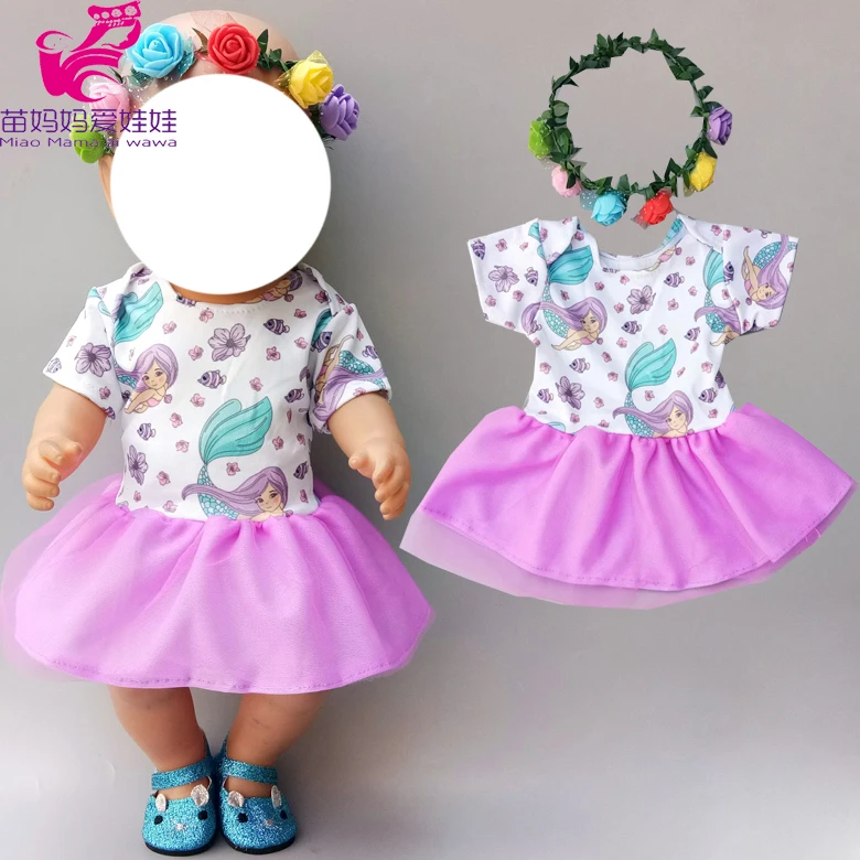 Одежда для куклы младенца штаны рубашка юбка пачка 18 &quot45 см кукольная одежда