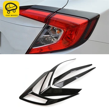 

CAR MANGO Car Rear Light Brake Lamp Shield Shade Cover Trim Frame Sticker Exterior Accessories for Honda Civic 2016-2020