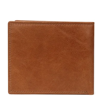 

Men Wallet 100% Genuine Leather Wallets Fashion Short Bifold Casual Soild Wallet Men With Coin Pocket Purse Male Wallets MRF83