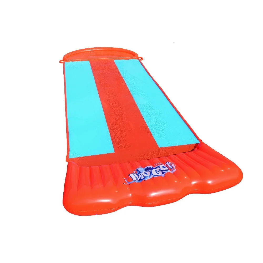 52200 Bestway 1" /5,49 м H2OGO! Тройное скольжение мягкая посадка для гладкой и быстрой езды/3-Lane-Slider гонки с 2 друзьями