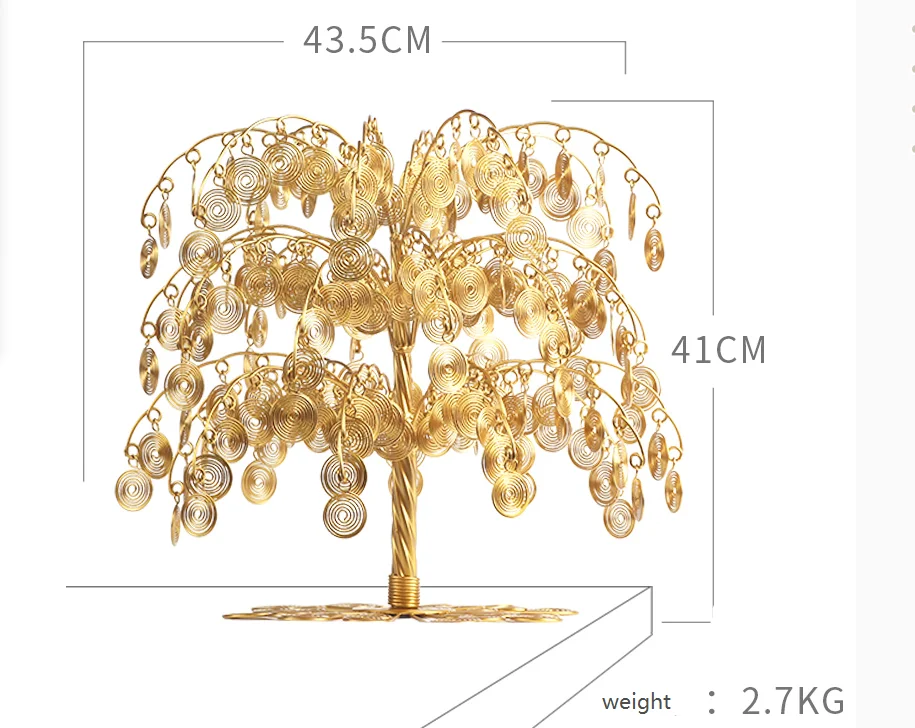 Счастливое дерево фэн-шуй преуспевающее богатство гостиная магазин открытие подарок творческий домашний стол украшение комнаты декор