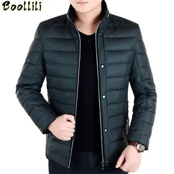 

Boollili Winter Male Jacket Mens White Duck Down Coat Stand Collar Men Jackets Casual Warm Down Coats Casaco Masculino
