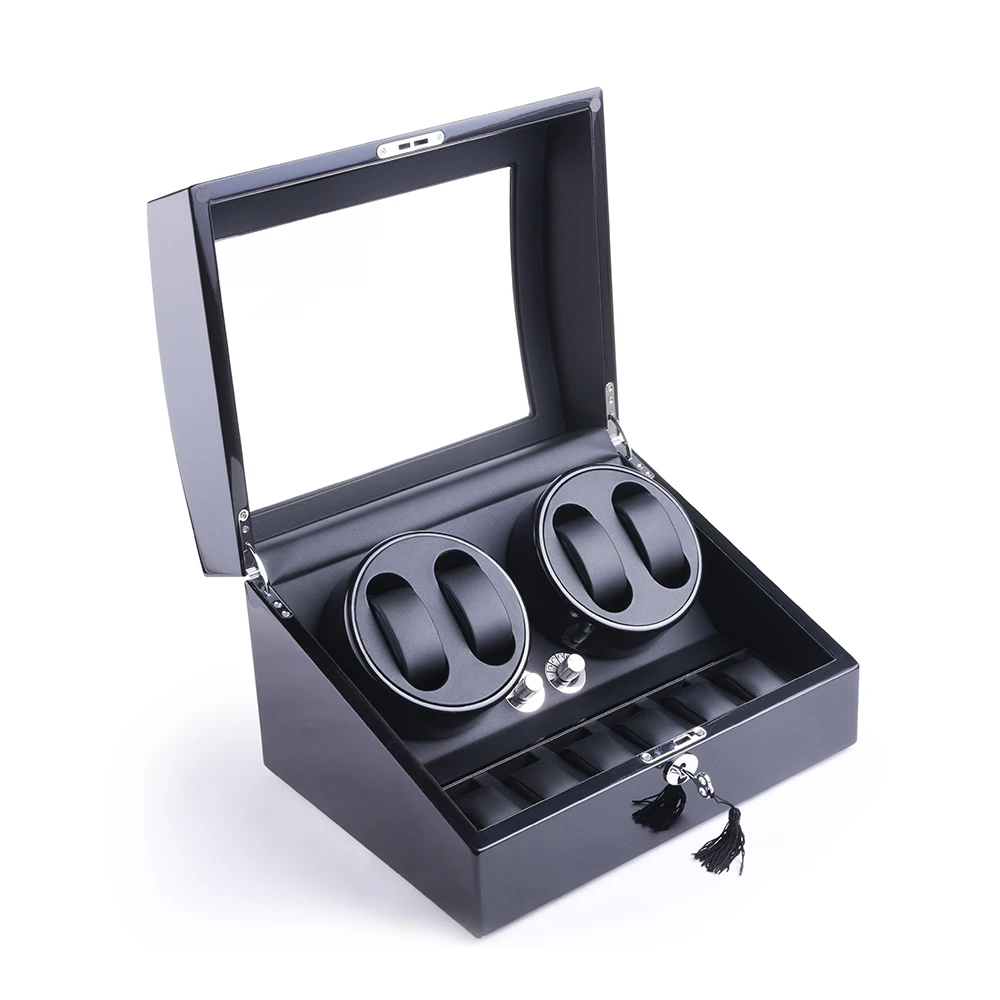 Watch Winder for 4 Automatic Watches with 6 Extra Storages | Наручные часы