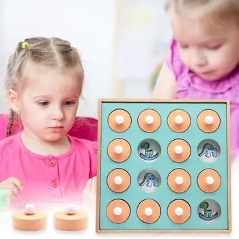 

Wooden Memory Match Chess Improving Practical Ability Children Educational 3D Puzzles Family Party Toys Decompression Toys