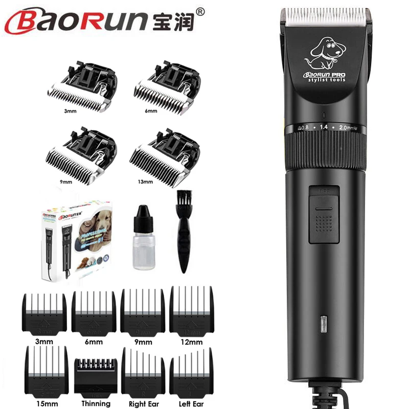 Baorun S1 Professional High Power Electric Pet Hair Clipper Cat Dog