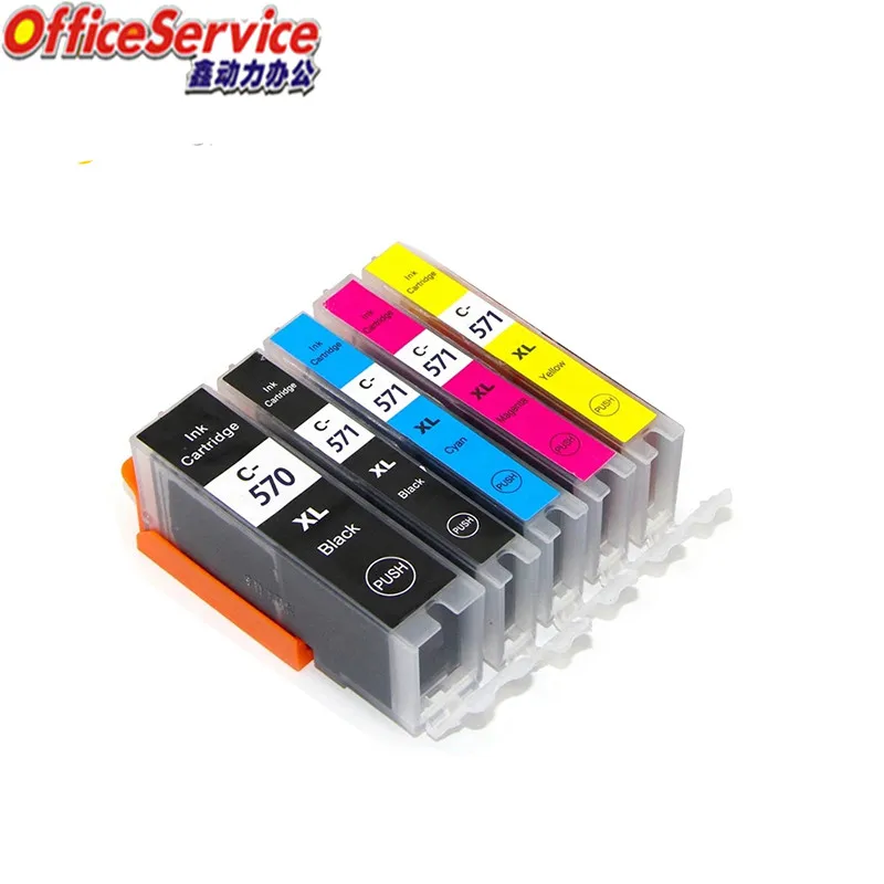 1 комплект PGI-570 CLI-571 PGI570XL совместимый чернильный картридж для принтера Canon MG5753 MG6850