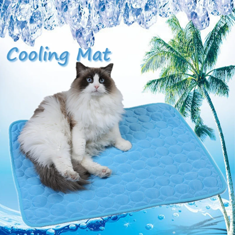 PetCoolingMatsforCatsCoolColdMatsSummerCatBedPetCooling