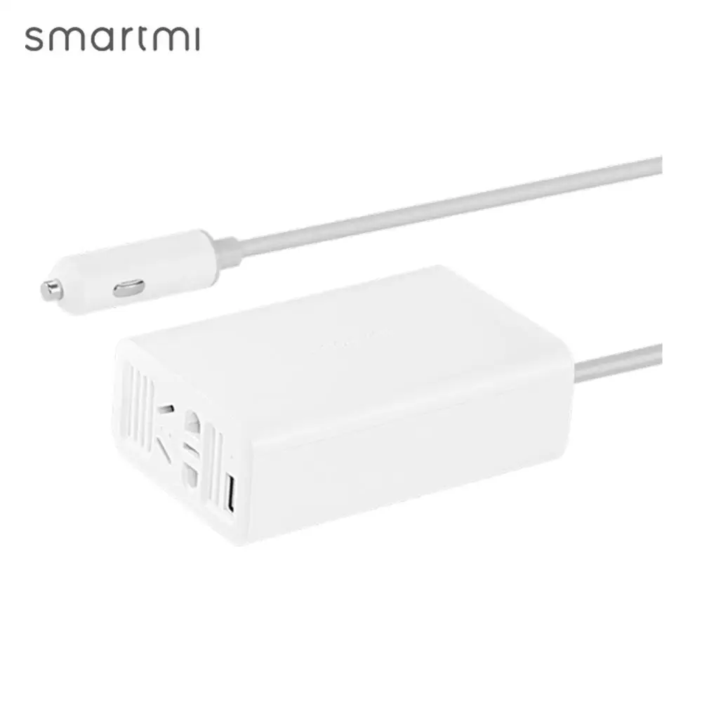Портативный автомобильный преобразователь напряжения Smartmi 100 Вт постоянного