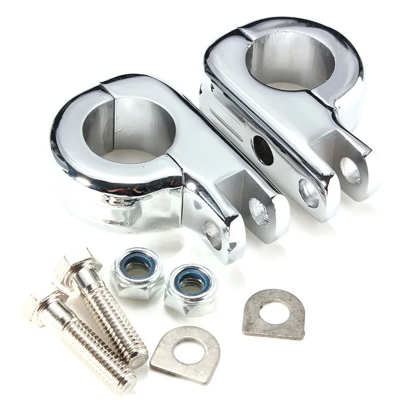 Подставка для ног мотоцикла Peg P-Clamp монтажные комплекты Чехол 1 1/" 32 мм шоссейный бар для Harley защита двигателя Крушение Бар Зажим Болт
